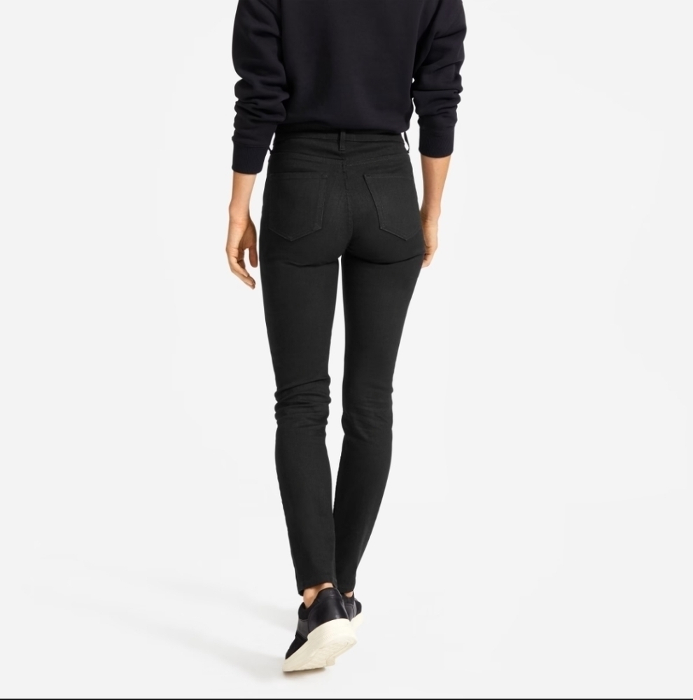 Everlane High Rise Skinny Ankle Jeans Size 25R Buttonfly - Picture 2 of 7